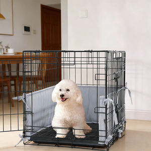 Protection de cage pour chien avec attaches, protection de cage en fil métallique pour cage de porte d'entrée, coussin d'entraînement, protection de cage pour animal de compagnie - Product Image 5