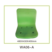 Chaise de stade en PEHD durable de haute qualité 2025, design panneau en plastique, diverses couleurs, pour projets extérieurs, gymnases, écoles, centres commerciaux