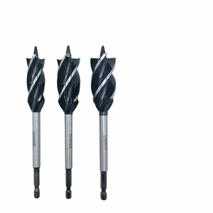 1/<span class=keywords><strong>4</strong></span> "Hex Shank Bốn khe Xoắn khoan <span class=keywords><strong>bit</strong></span> 10-35 mét bốn cạnh thợ mộc công cụ Thép carbon cao khoan <span class=keywords><strong>bit</strong></span> cho chế biến gỗ khoan - Product Image 5