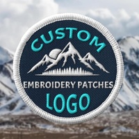 Écussons brodés personnalisés thermocollants en toile écologique avec logo de marque pour vêtements, sacs et chapeaux