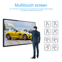 Écran d'affichage numérique mural fin 43 pouces 4K, lecteur multimédia LCD Android avec WiFi pour ascenseur, magasin de détail