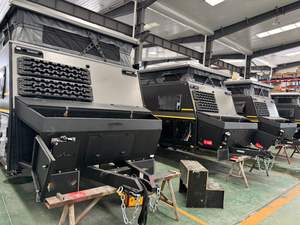 Camping-car tout-terrain, <span class=keywords><strong>caravane</strong></span> à toit surélevé avec comptoir pliable, éclairage de plafond intérieur, lampe de lecture - Product Image 3