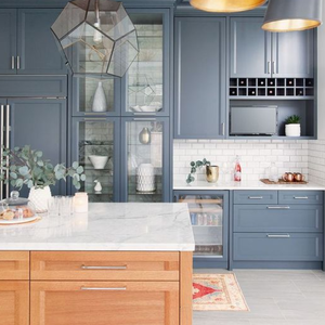 خزانة مطبخ طراز حديث cbmmt خزانة مطبخ علوية ورنيش خزانة مطبخ مخصصة من الخشب الصلب - Product Image 2