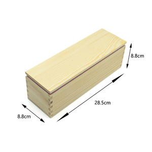 Khuôn làm xà phòng hình chữ nhật lớn bằng silicon, thủ công, 1200ml, kèm hộp gỗ và nắp - Product Image 2