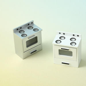 JC Miniature Cuisine en plastique pour maison de poupée, jouet, cuisinière à gaz, modèle de simulation DIY, à des fins décoratives, emballé en sacs, 5-7 ans - Product Image 2