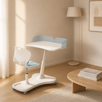 Nouveaux bureaux et chaises pour étudiants, en plastique, mobiles, réglables, ergonomiques, modernes, faciles à assembler, pour la salle à manger, le bureau à domicile, la chambre à coucher