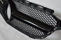 Pour Mercedes Benz classe C W205 C63AMG Style argent et noir calandre 2014 2015 2016 2017 2018