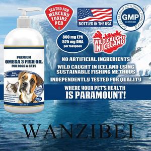 OEM סלמון שמן דגים שמן אומגה 3 EPA DHA נוזל תוסף מזון עבור חיות מחמד באלסקה פראי 100% טבעי אלרגיה דלקת הגנה - Product Image 4