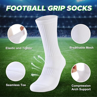 Chaussettes de sport antidérapantes de haute qualité pour équipes sportives, avec logos personnalisés, chaussettes de football antidérapantes