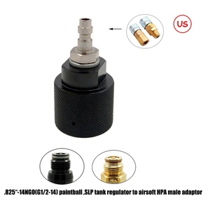 Adattatore G1/2-14 con Connettore Rapido Maschio da 8mm per Regolatore CO2 PCP <span class=keywords><strong>HPA</strong></span> Paintball - Product Image 6