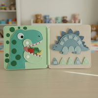 Livre d'activités en feutre Montessori pour enfants de 2 à 3 ans, livre d'activités en feutre fait main avec alphabet et comptage, jouet préscolaire