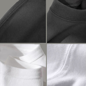 Camiseta <span class=keywords><strong>de</strong></span> Algodón 100% con Logotipo Personalizado OEM, Talla Grande EU/US 32S, 300g, Bordado 3D, Tejido Sólido, para Hombre y Mujer, Uso Diario - Product Image 3