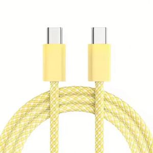 สายชาร์จ USB Type C ไปยัง Type C ยาว1เมตร60W สายไนล่อน - Product Image 2
