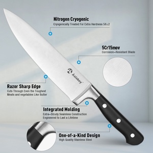 שחור משולש קלאסי srvet 3 יח 'סכין שף סט - Product Image 4