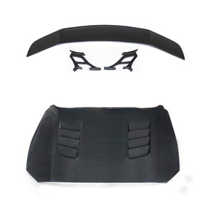 Bộ Phụ Kiện Thân Xe Rộng Cho Ford <span class=keywords><strong>Mustang</strong></span> 2018 CMST Phong Cách Flare Carbon Fiber Front Lip Rear Diffuser Side Váy Bonnet Hood Trunk Spoiler - Product Image 6