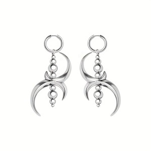 Nouvelles boucles d'oreilles pendantes géométriques irrégulières et exagérées, style hip-hop, pour accessoires féminins - Product Image 6