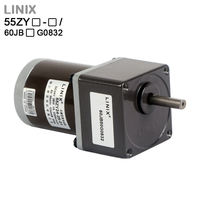 Motorreductores de CC de 12 Voltios Linix 55ZY12-25, 0.079nm, 3000 RPM, 40W, Software, Alta Eficiencia, Mini