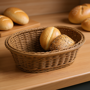 ตะกร้าใส่ขนมปัง KESPER ชุด 5 ใบ ทรงรี สำหรับใส่ขนมปังและผลไม้ - Product Image 3