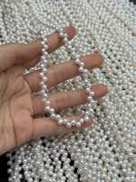 Perles d'eau douce naturelles blanches Edwin, qualité AAAAA, 4,5-5 mm, presque rondes, brillantes, exquises, perles en vrac pour la fabrication de bijoux