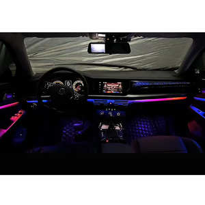 Bande LED RGBIC Premium pour éclairage d'ambiance intérieur de voiture, éclairage d'atmosphère pour Volkswagen Passat 2019-2025 - Product Image 3