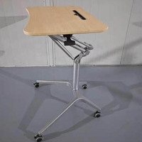 Bureau d'étude réglable en hauteur, Table/bureau moderne pour étudiants, avec système pneumatique, à ressort