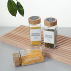 Bouteille d'assaisonnement en verre de 4oz en bois d'acacia, salière et poivrière en <span class=keywords><strong>cristal</strong></span>, outils pour épices et herbes - Product Image 4
