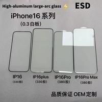 Produit le plus récent, protection d'écran de téléphone portable en verre trempé à large arc en aluminium, couverture complète pour iPhone/Samsung Series