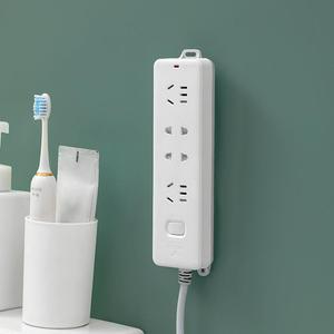 Auto-adhésif sans poinçon bureau Mobile prise enfichable support de <span class=keywords><strong>fixation</strong></span> support support montage mural maison multiprise fixateur - Product Image 2