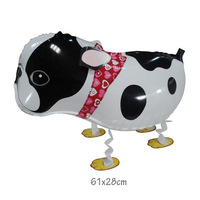 Stand animaux de marche forme ballons pour animaux de compagnie jouets classiques pour enfants modèles hybrides de feuille de ballon d'hélium animal