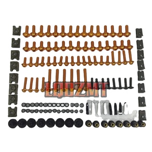 Kit de vis complet de boulons de carénage 268ps pour HONDA CBR600FS CBR600 <span class=keywords><strong>CBR</strong></span> <span class=keywords><strong>600</strong></span> F4i CBR600F4i 01 02 03 2001 <span class=keywords><strong>2002</strong></span> 2003 Corps Boulon Vis Écrous - Product Image 1