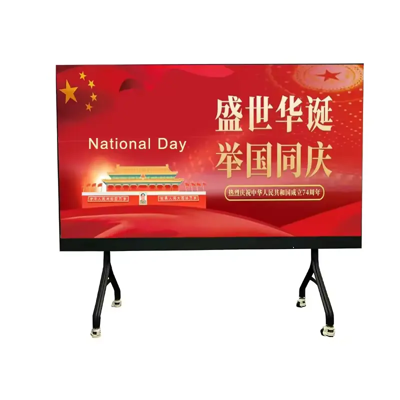 Movable Ultra HD TV LED Television Large TV Screen Display For Hotel Tv Studio School Church Home 108/136/163 Inch 4K