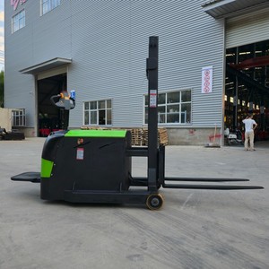 1500kg Vender bien Nuevo tipo Apilador hidráulico Camión elevador Pequeño camión de peso de equilibrio Carretilla elevadora eléctrica sin piernas - Product Image 1