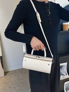 2026 Luxury Custom Designer Fashion Women's Handbag Single Strap <b>Small</b> Flap Logo Boston Bag Candy PU Portable Cover Closure - Product Image 4