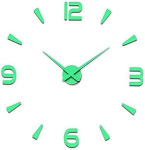 Horloge murale lumineuse 3D en acrylique, grande taille, à faire soi-même, autocollant mural simple, décoration intérieure - Product Image 5
