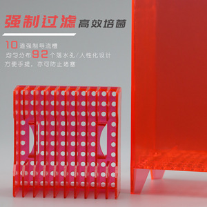 수족관 필터 박스 강제 박테리아 박스 필터 습식 및 건식 분리 나노 볼 활성탄 사각 박스 - Product Image 5