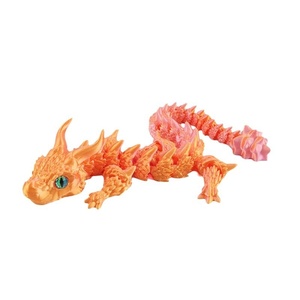 Gearticuleerd 3D-geprint babydraakje fidget toy met flexibele vleugels, mythisch wezen, PLA plastic model, groothandel cadeau-artikel - Product Image 4