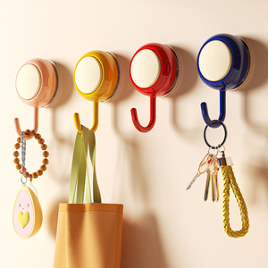 Imega Suction Cup <b>Hook</b> 1-3kg Load Strong Adhesive Wall Mount For Keys Bags Kitchen Bathroom Door Use - Product Image 1