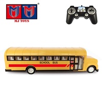Jouet de bus scolaire jaune télécommandé avec lumière, voiture télécommandée, jouets radiocommandés