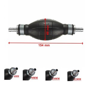 Pompe manuelle unidirectionnelle en caoutchouc pour carburant 10 mm pour l'alimentation en carburant automobile et marine, pompe à diesel et essence avec clapet anti-retour - Product Image 3