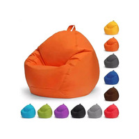 Housse de pouf Lazy Bean Bag (sans rembourrage) – Fauteuil sans garniture, imperméable, pour salon, style Tatami