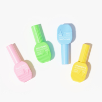 Flacon de vernis à ongles en verre dégradé personnalisé de 10 ml avec pinceau, mini emballage cosmétique pour couleur d'ongles