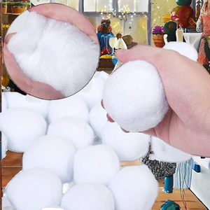 ตุ๊กตาหิมะขนาด5ซม. ของเล่นผู้ใหญ่100ชิ้นทำจากผ้ากำมะหยี่ขนยาวเหมือนจริงใช้ในบ้านนอกบ้านเล่นคริสมาสต์ - Product Image 2