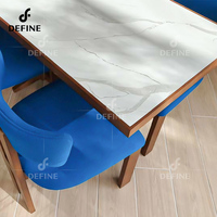 Ensemble complet de meubles de salle à manger et de restaurant en marbre sur mesure, design moderne, solution personnalisée, service de fabrication, approvisionnement direct