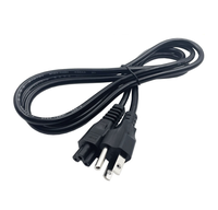 Cordon d'alimentation CA américain 3 broches IEC C13 câble d'extension d'alimentation noir prise de cordon d'alimentation pour ordinateur portable moniteur TV IEC C13 C5