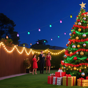 Giáng sinh ngoài trời không thấm nước nổi bật bóng đèn chuỗi ánh sáng đầy màu sắc trang trí chiếu sáng cho cắm trại bóng bong bóng trang trí ánh sáng - Product Image 4