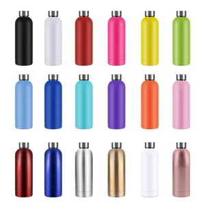 Wholesale Bpa Free 1000ml Metal Blank Sublimation Stainless Steel Treusable Ravel Water Bottle With Custom Print Logo