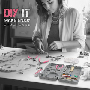 Diy Jewelry Making <b>Tool</b> <b>Kit</b> Complete Set With Pliers Storage Box For Home Craft Projects - Product Image 1