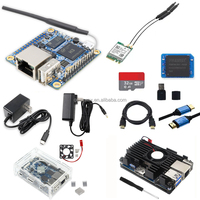 Oranye Pi Nol 2 1GB DDR3 tidak ada eMMC casing kipas penutup belakang layar sentuh papan pengembangan perumahan Heatsink Power Supply adaptor Zero2