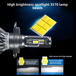 หลอดไฟหน้ารถยนต์ LED รุ่น W103 ขายส่ง 6000k A4/A1/A5 X3/X5/X2/X1/X5 ไฟสูง/ไฟต่ำ H1 H7 9005 9006 เลเซอร์ใหม่สำหรับไฟสูง/ไฟต่ำ Co - Product Image 1