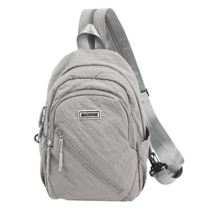 Large Capacity Simple <b>Shoulder</b> <b>Bag</b> Casual Sports Multifunctional Backpack Lightweight Fashionable Chest <b>Bag</b> for <b>Men</b> Women - Product Image 1